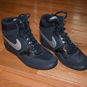 Nike Force Sky High Sneaker Wedge Black